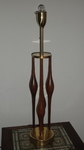 Mid-20th Century Stiffel Table Lamp - Walnut & Brass