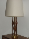 Mid-20th Century Stiffel Table Lamp - Walnut & Brass