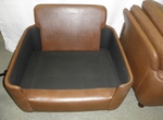 Pair of Vatne Møbler  / Sigurd Resell  Brown Leather Armchairs 