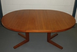1970s John Mortensen Teak Pedestal Table for Heltborg