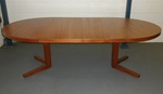 1970s John Mortensen Teak Pedestal Table for Heltborg