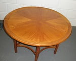 Maple & Teak Circular Coffee Table 