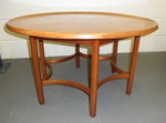 Maple & Teak Circular Coffee Table 