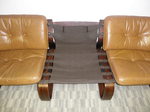 1960s Scandinavian Leather & Bentwood Sofa – 3 Seater
