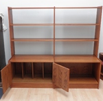 1970s Teak Base Unit with Adjustable Display Shelves