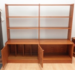 1970s Teak Base Unit with Adjustable Display Shelves