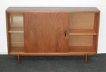 Pair of Herbert E Gibb –  Half-glazed Teak Display Cabinets /Bookcases