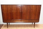1960s Omann Jun Danish Rosewood Highboard Cabinet Model No.13