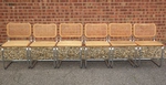 Six Marcel Breuer - Cesca Chairs in light beech