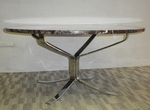 Sigurd Resell / Vatne Mobler Marble & Chrome Falcon Coffee Table