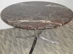 Sigurd Resell / Vatne Mobler Marble & Chrome Falcon Coffee Table