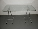 Chrome & Glass Trestle Table – Pieff of Worcester