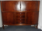 1960s Danish Walnut Highboard / High Sideboard