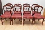 AN 21 - Set of 4 - Victorian Mahogany Balloon Back Dining Chairs