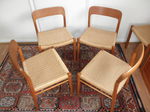 Set of four - Niels O Moller Model 75 chairs
