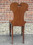 Victorian Mahogany Hall Chair with crested back 