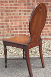 Victorian Mahogany Hall Chair with Oval Back