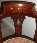 Edwardian Mahogany Inlaid Corner Chair