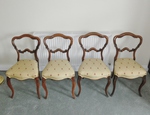 Set of 4 William lV Rosewood Balloon Back Chairs