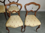 Set of 4 William lV Rosewood Balloon Back Chairs