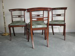 Set of 4 Regency Mahogany Bar Back Chairs