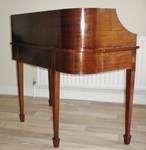 Edwardian Sheraton Style Mahogany Carlton House Desk