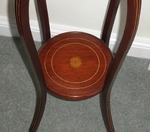 Edwardian Mahogany Sheraton Style Plant Stand / Torchere