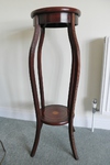 Edwardian Mahogany Sheraton Style Plant Stand / Torchere