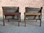 Pair of Torbjørn Afdal, Hunter Chairs by Bruksbo, Norway