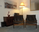 Pair of Torbjørn Afdal, Hunter Chairs by Bruksbo, Norway