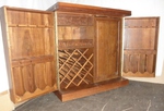 Oriental Teak Cocktail Cabinet / Drinks Bar