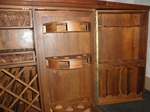 Oriental Teak Cocktail Cabinet / Drinks Bar