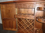 Oriental Teak Cocktail Cabinet / Drinks Bar