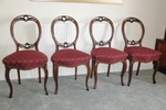 Victorian Mahogany Balloon Back Chairs 