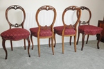 Victorian Mahogany Balloon Back Chairs 