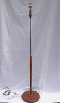 1960s Danish Style Floor Lamp with bright orange shade