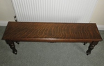 C1890 Carved Oak Hall Bench