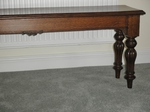C1890 Carved Oak Hall Bench