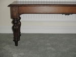 C1890 Carved Oak Hall Bench