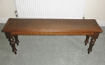 C1890 Carved Oak Hall Bench