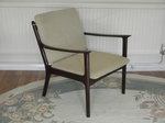 Danish Mahogany Armchair - Model PJ 112 Chair by Ole Wanscher