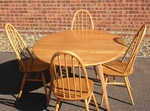 Ercol Drop Leaf Dining Table & 4 Windsor Quaker Chairs 