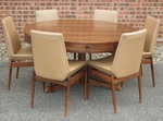 Robert Heritage Drum Dining table & 6 Dining chairs designed for Archie Shine