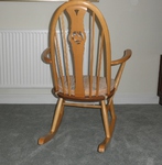 Classic Ercol Swan Back Rocking Chair - Light finish 