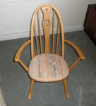 Classic Ercol Swan Back Rocking Chair - Light finish 