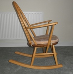 Classic Ercol Swan Back Rocking Chair - Light finish 