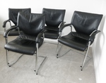 Set of 4 Cantilever Executive Chairs by Wilkhahn, Germany 