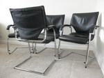 Set of 4 Cantilever Executive Chairs by Wilkhahn, Germany 
