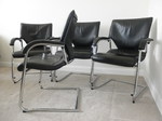 Set of 4 Cantilever Executive Chairs by Wilkhahn, Germany 