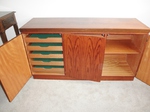 Skovby Three Door Rosewood Credenza Sideboard